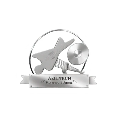 platinum music plaque sticker