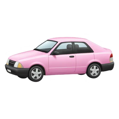 Coche rosa sticker