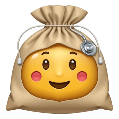 stomabeutel: ein medizinischer beutel in beige, der eine öffnung auf klevverschluss hat sticker