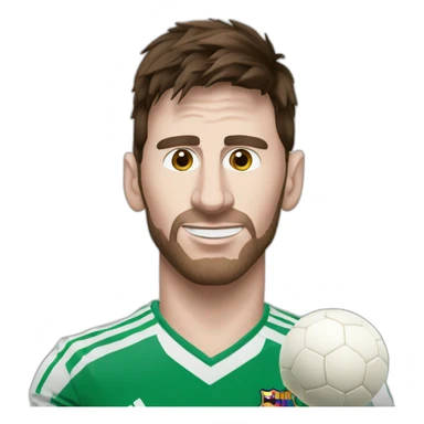Messi avec une tête de chèvre sticker