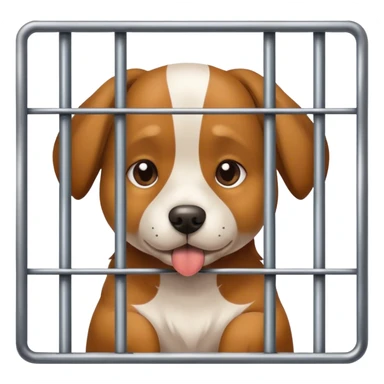 Dog in jail sticker