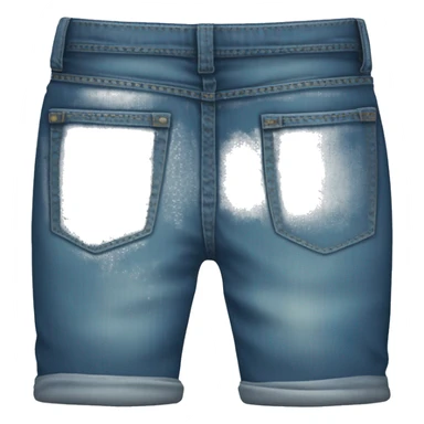 Old faded blue jeans sticker