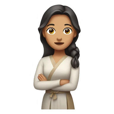 Filipina with a bow sticker