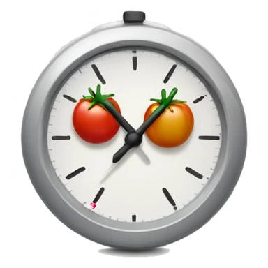 A pomodoro timer emoji sticker