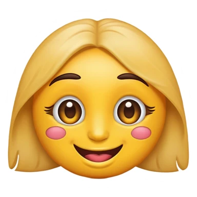 Haz un emoji con una sonrisa de labios tierna y que tenga ojeras y que esté cansado y que su mirada también sea tierna y que tenga las cejas así como de forma tierna sticker