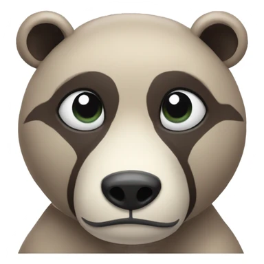 Oso tapándose los ojos sticker