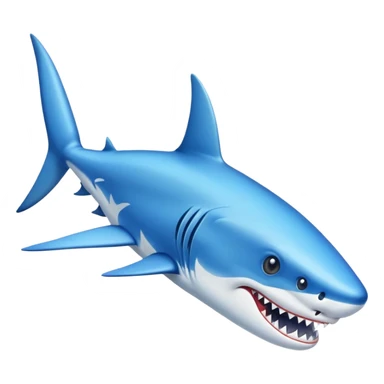 Tiburón con zapatos azules sticker