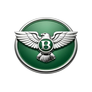 bentley logo with green background sticker
