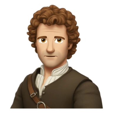 James fraser outlander sticker