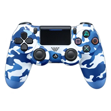 PlayStation 4 joystick blue camouflage sticker