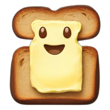 Nutella Brot mit Butter sticker