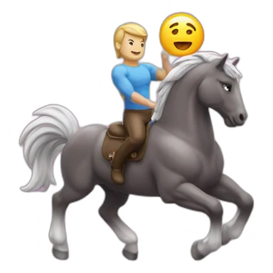 Muscle sur une licorne sticker
