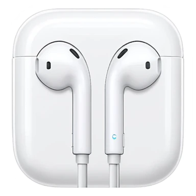 apple earphone white
 sticker