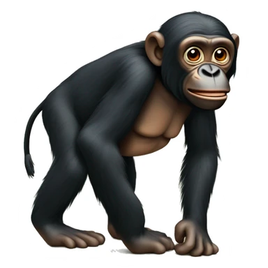 bonobo habillé en bonobo qui fait des jongles sticker