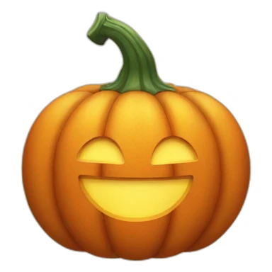 Smiling pumpkin sticker