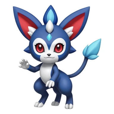 Meloetta-Weavile-Meowstic-Pokémon-Fakémon-fusion-hybrid-creature sticker