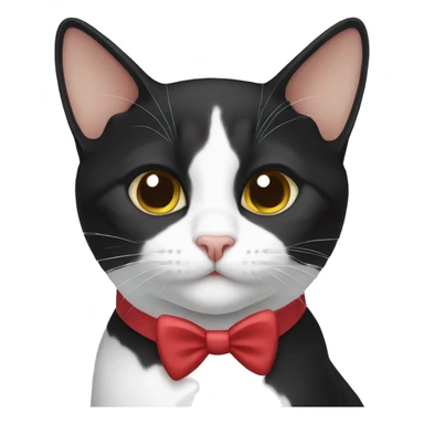 European shorthair cat tuxedo sticker