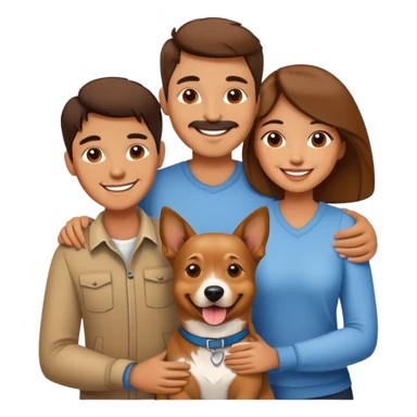 Couple with a dog sticker