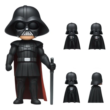 Goku as darth vader sticker