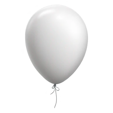 white ballon sticker