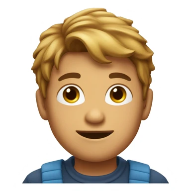 Garçon brun qui dit bonjour sticker