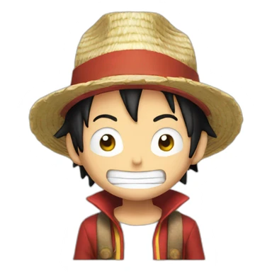 Luffy en train de fumer sticker