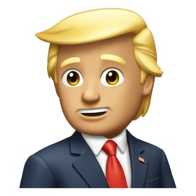 Donald trump golden coin sticker