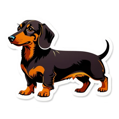 Dachshund sticker