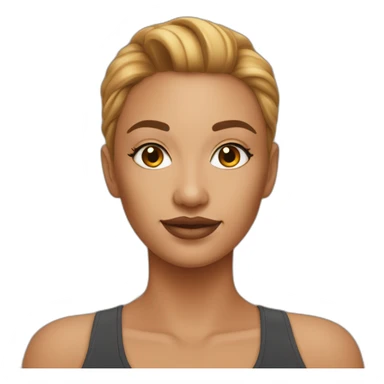 Une personne de petite taille couleur bronzer avec un gros crane sticker