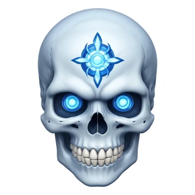 Skull with ultra instinct  sticker