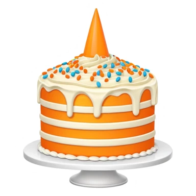 Dreamsicle birthday cake￼ sticker