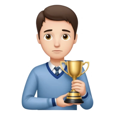 Sad face with preppy Stanley cup sticker