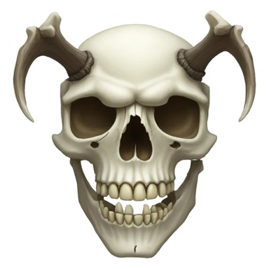 Wendigo skull sticker