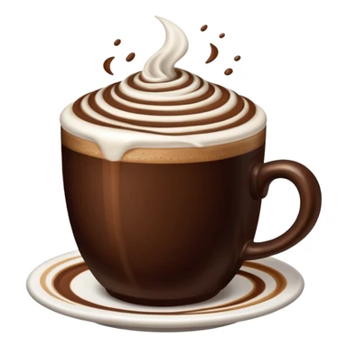 Just a normal cup no creamMocha emoji sticker