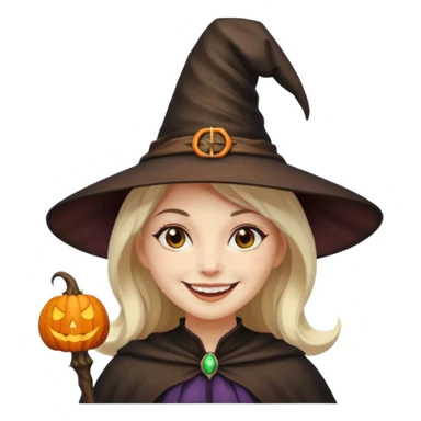 Halloween mood female sticker