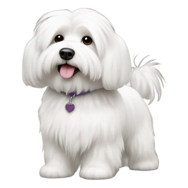 coton de tuleur white fur sticker