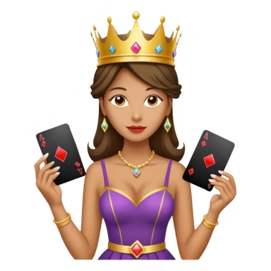 gambling queen sticker