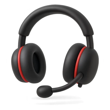 {
  "title": "3D Skeuomorphic Emoji Icon Schema",
  "type": "object",
  "properties": {
    "object": {
      "type": "string",
      "description": "Name of the object to be represented (e.g., 'money bag', 'camera', 'pizza')."
    },
    "style": {
      "type": "string",
      "enum": ["3D skeuomorphic emoji"],
      "description": "Visual style to be used for rendering."
    },
    "materials": {
      "type": "object",
      "properties": {
        "base": {
          "type": "string",
          "description": "Primary material texture, e.g., 'smooth cloth', 'metallic', 'plastic'."
        },
        "details": {
          "type": "array",
          "items": { "type": "string" },
          "description": "Secondary materials or embellishments (e.g., rope, buttons, stitching)."
        }
      }
    },
    "colors": {
      "type": "object",
      "properties": {
        "baseColor": {
          "type": "string",
          "description": "Main color of the object (e.g., '#F5DEB3' for a beige sack)."
        },
        "accentColors": {
          "type": "array",
          "items": { "type": "string" },
          "description": "Accent or highlight colors (e.g., yellow for dollar sign)."
        }
      }
    },
    "lighting": {
      "type": "object",
      "properties": {
        "type": {
          "type": "string",
          "enum": ["soft", "ambient", "studio"],
          "description": "Lighting type used to shade and define volume."
        },
        "shadows": {
          "type": "boolean",
          "description": "Indicates if soft drop shadows are used."
        }
      }
    },
    "geometry": {
      "type": "object",
      "properties": {
        "dimensionality": {
          "type": "string",
          "enum": ["3D"],
          "description": "Indicates that object is rendered in 3D."
        },
        "roundedEdges": {
          "type": "boolean",
          "description": "Indicates if object has smooth, rounded edges."
        }
      }
    },
    "expression": {
      "type": "string",
      "enum": ["playful", "realistic", "friendly"],
      "description": "Overall emotional tone of the icon."
    },
    "background": {
      "type": "string",
      "enum": ["transparent", "white", "gradient"],
      "description": "Background type for the rendered emoji."
    }
  },
  "required": ["object", "style", "materials", "colors", "lighting", "geometry", "expression", "background"]
}

over the ear headphones with a mic and red accents sticker