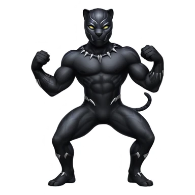 Black panther sticker