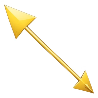 A simple skinny yellow (#EBAA3C) arrow pointing to the right sticker