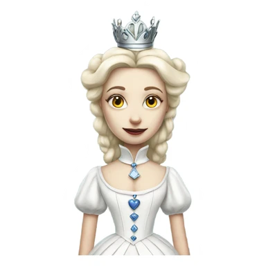 White queen in Alice in Wonderland white skin sticker