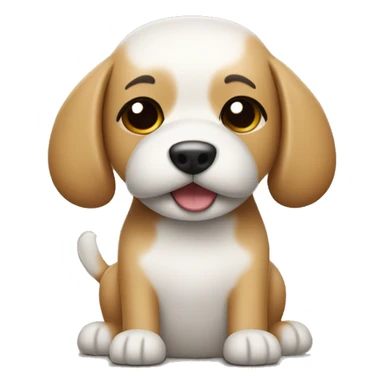 cute dog with a small kitchen chopper sticker