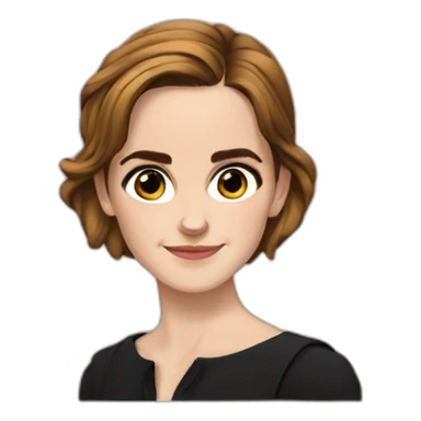 Emma watson avec des pomme sticker