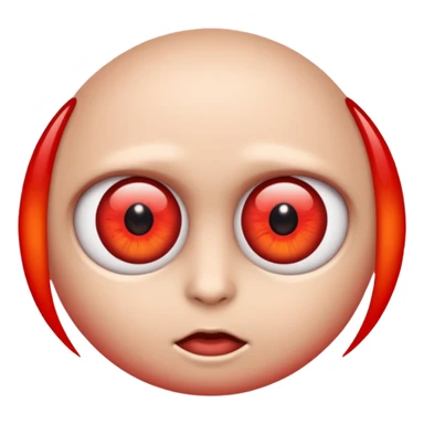 emoji de ojos rojos brillantes sticker