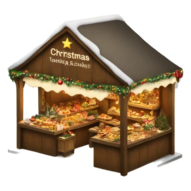 christmas market booth  sticker