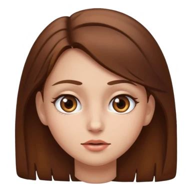 Girl one  eye opened  sticker