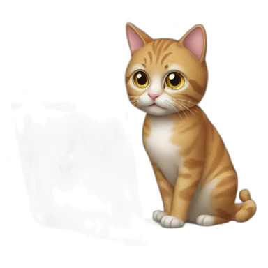 cat with macbook sticker