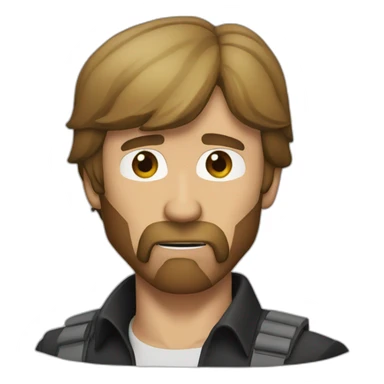 chuck norris blowing kiss sticker