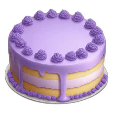 Lavender cake sticker