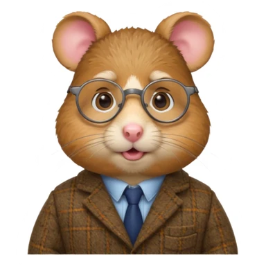 Professor hamster sticker